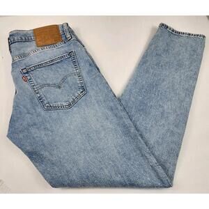 Levi Strauss Co 512 Mens 34x34 Blue Jeans Slim Taper Light Wash Denim